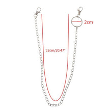 Load image into Gallery viewer, Long Metal Wallet Chain Leash Pant Jean Keychain Ring Clip Men's Hip Hop Jewelry