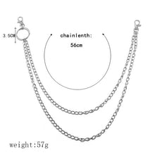 Load image into Gallery viewer, Long Metal Wallet Chain Leash Pant Jean Keychain Ring Clip Men's Hip Hop Jewelry